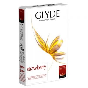 Preservativos de morango Glyde Preservativos de morango Glyde
